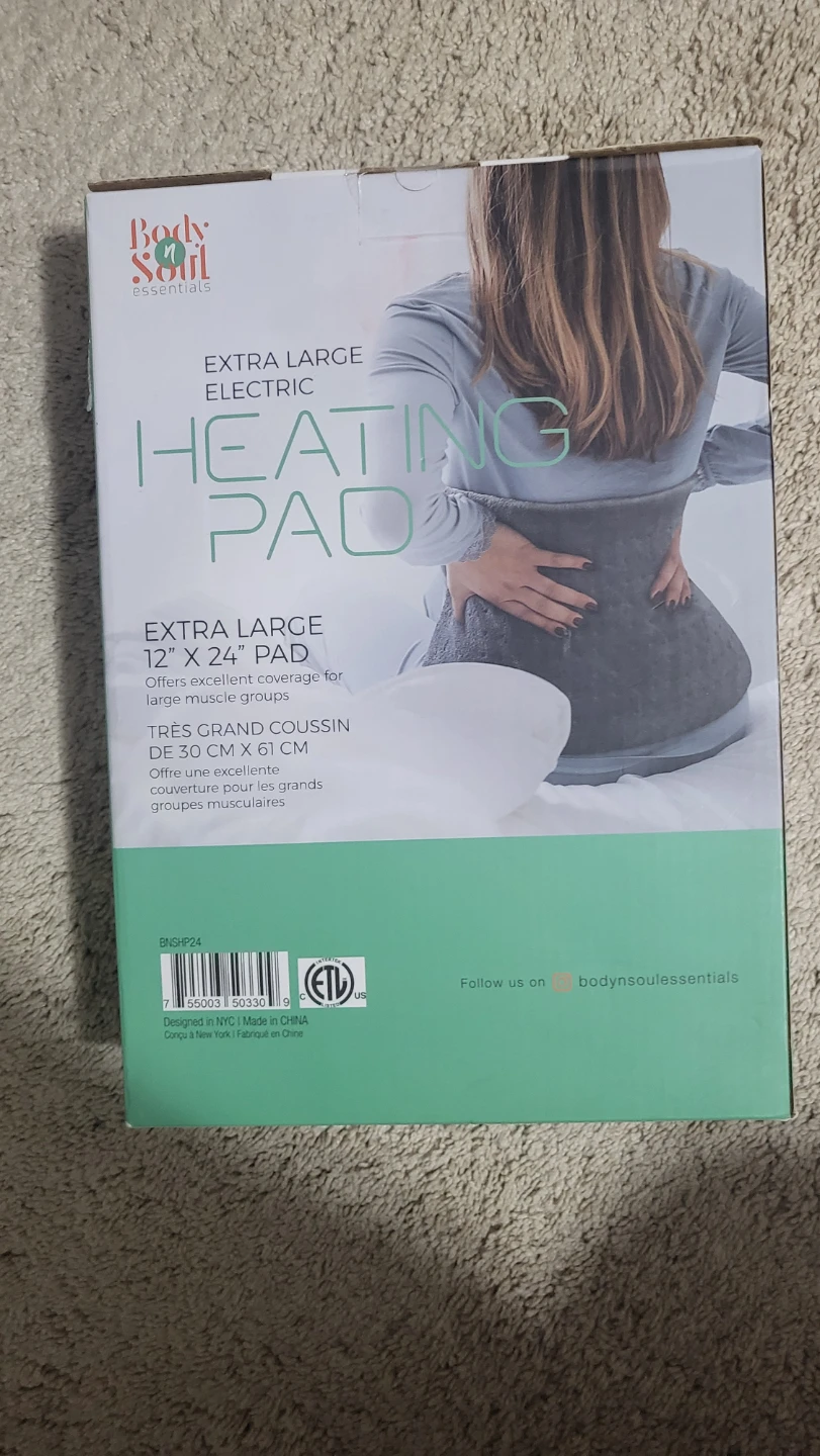🥕 Body Soul Essentials Extra Large Electric Heating Pad