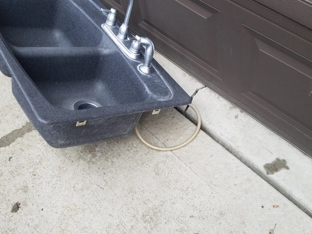 Double Bowl Kitchen Sink with Faucet - photo 5