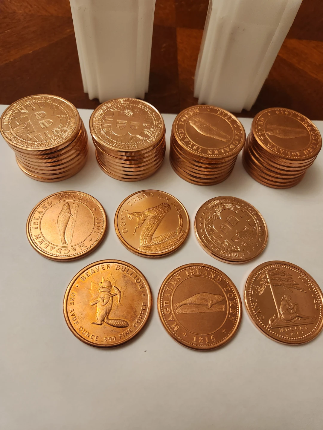Pure 999  Bullion Copper Coins