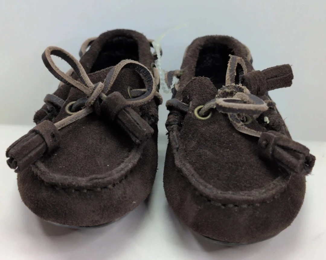Ralph Lauren Brown Suede Moccasin Shoes