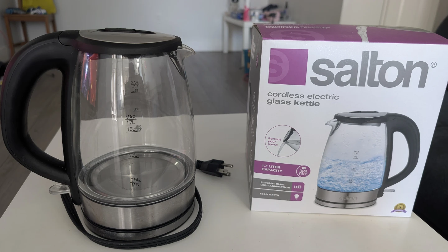 Salton Cordless Electric Glass Kettle 1.7L - photo 2
