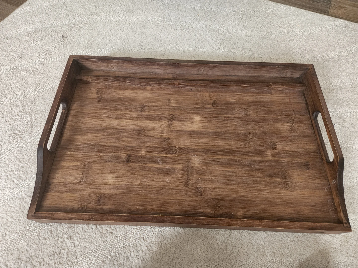 Wooden Serving Tray with Foldable Legs - photo 4