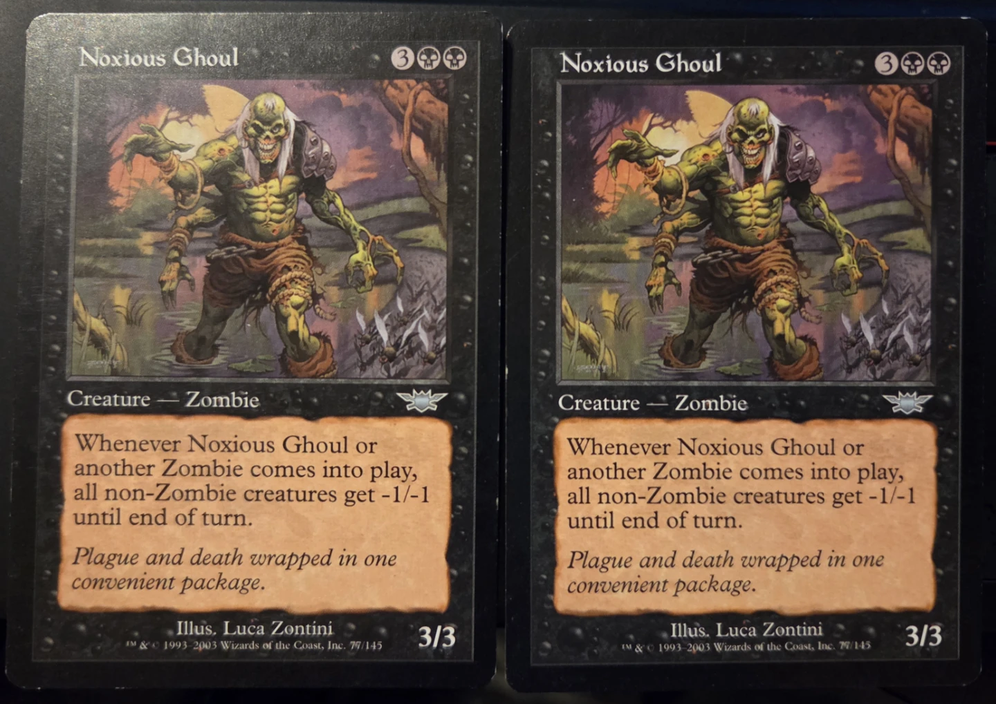Noxious Ghoul x2 Magic The Gathering Cards
