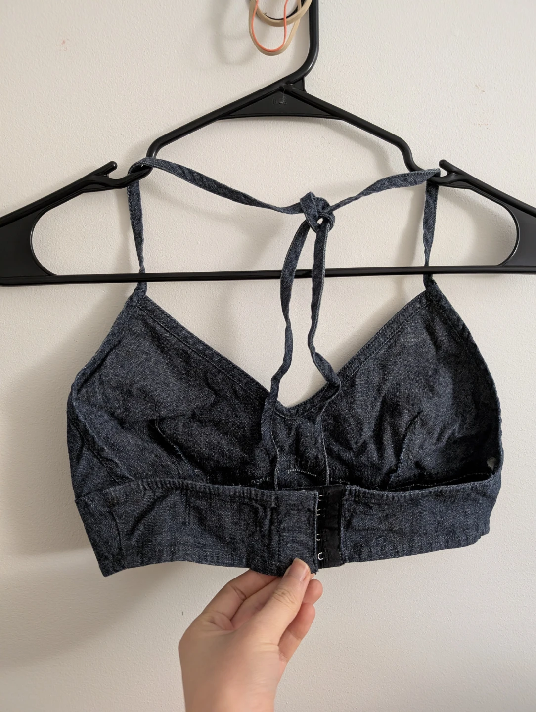 Polo Ralph Lauren Denim Bralette Crop Top Sexy Top y2k Vintage - photo 3