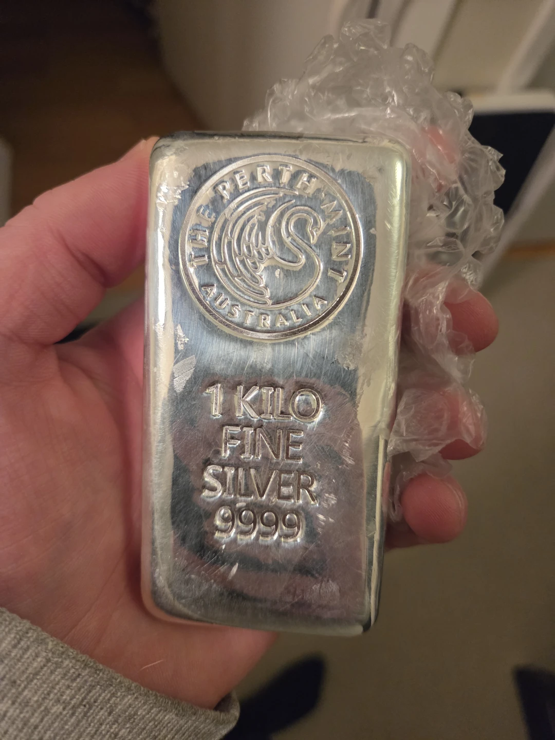 1 Kilo Fine Silver 9999 Perth Mint Bar