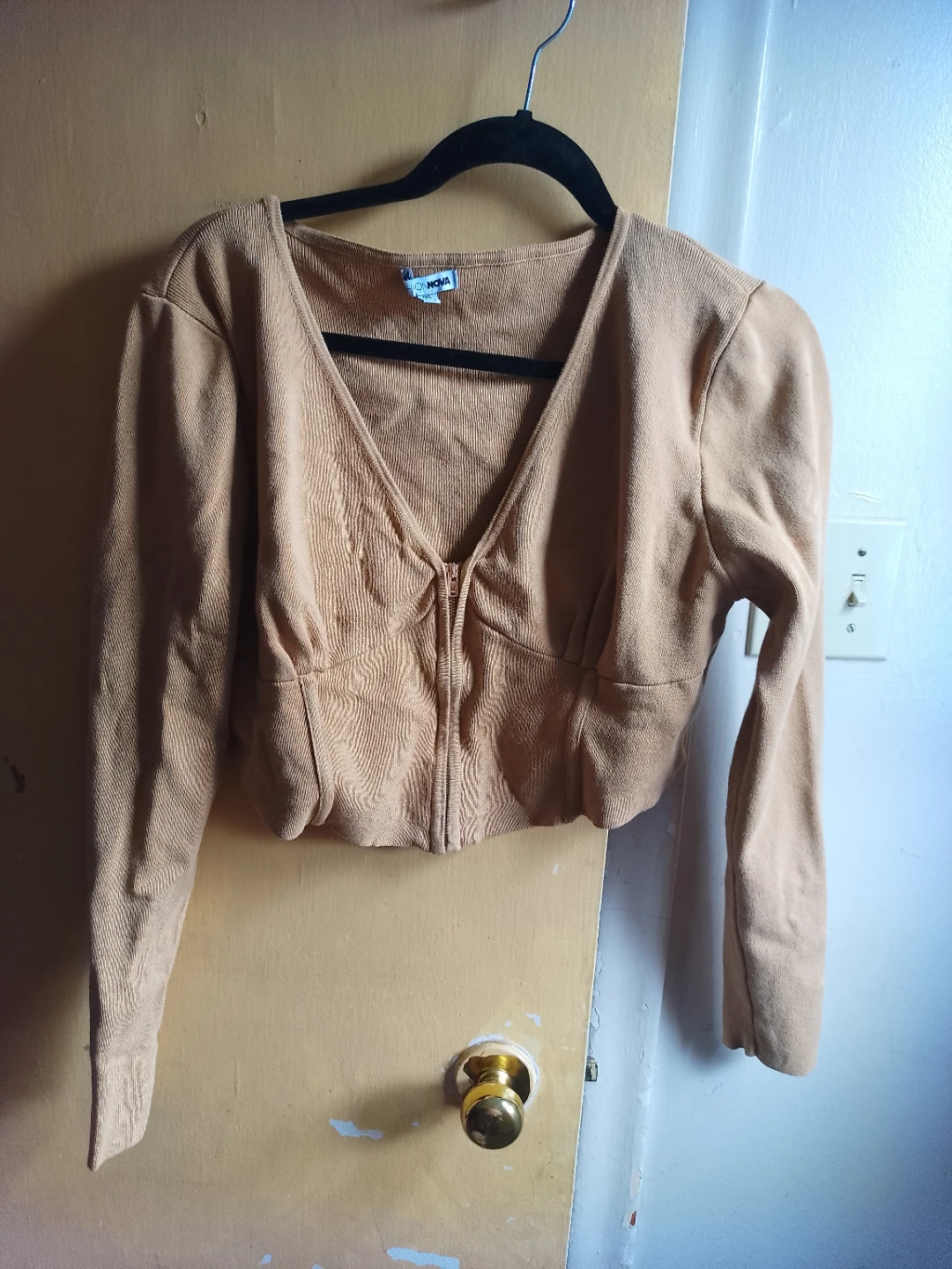 Fashion Nova Cropped Cardigan Sweater XL