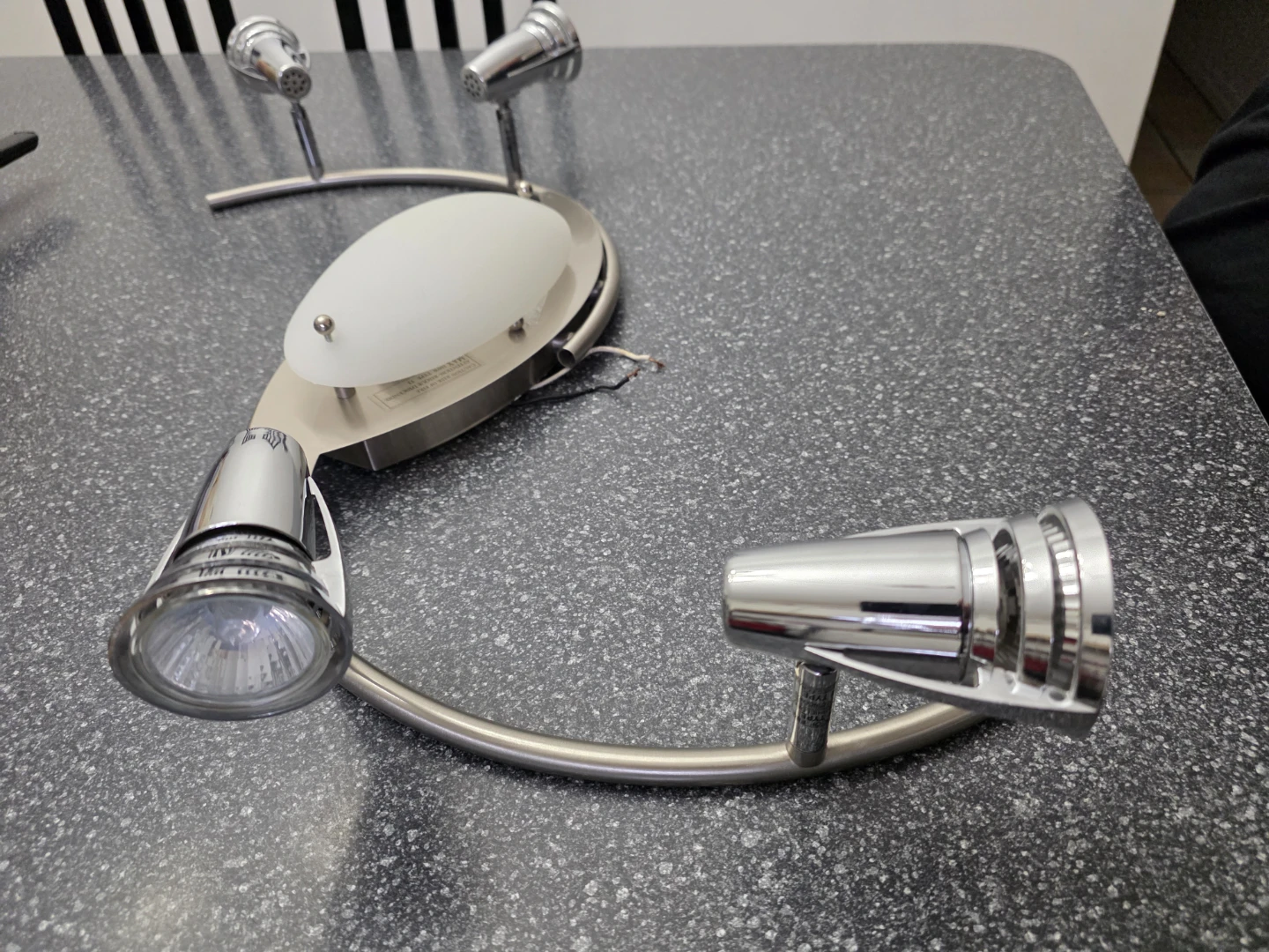 Brushed Nickel 4-Light Swirl Track Lighting Fixture - photo 3