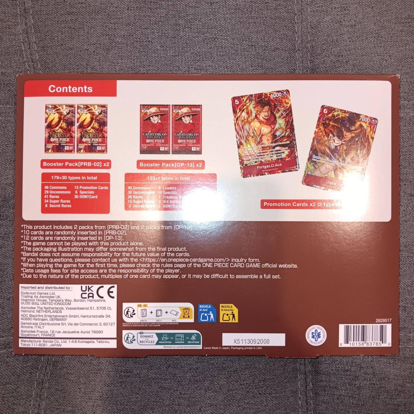 One Piece Card Game Illustration Box Vol. 5 - 2 Boxes - photo 2