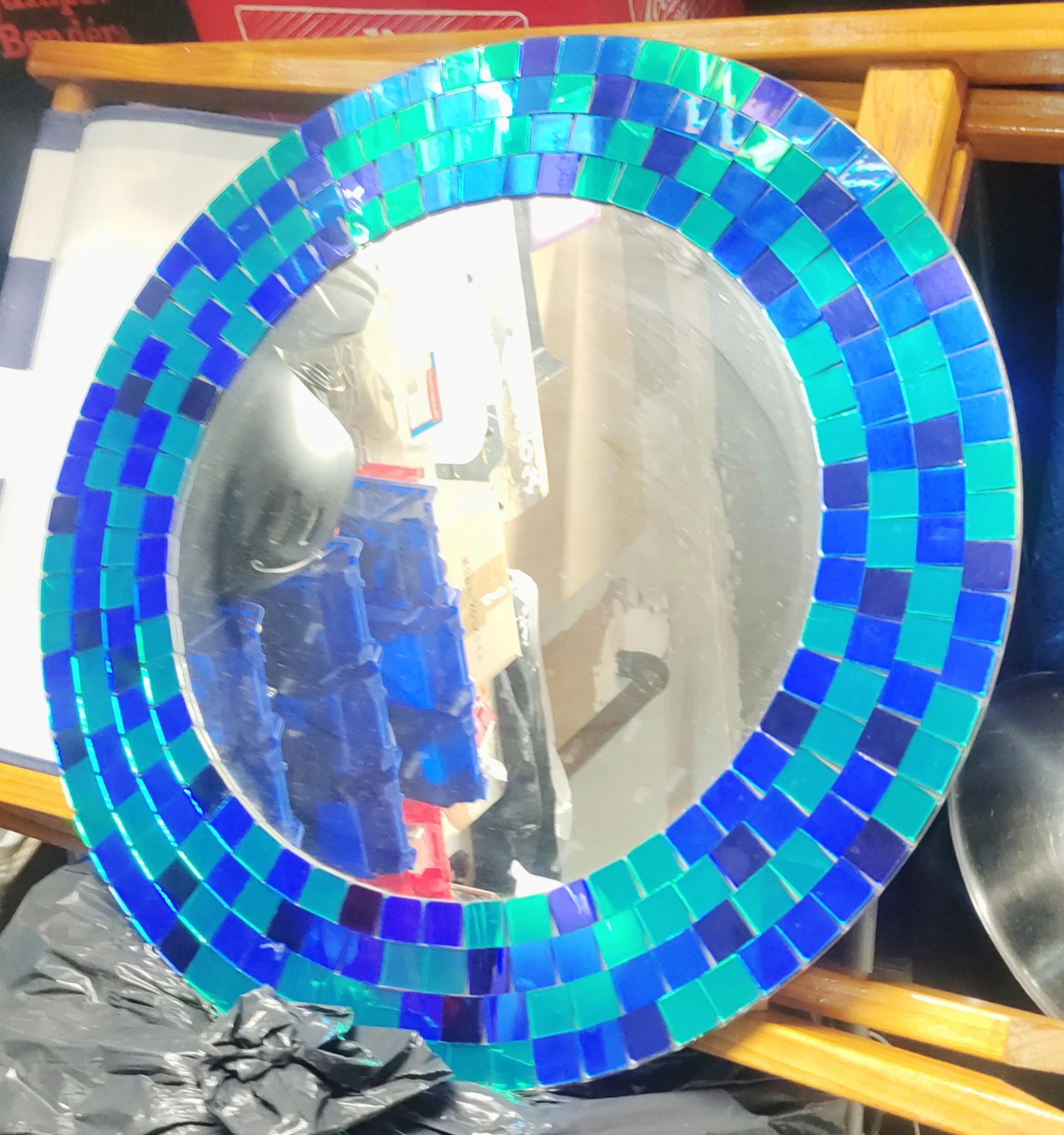 Round Mosaic Mirror - photo 2