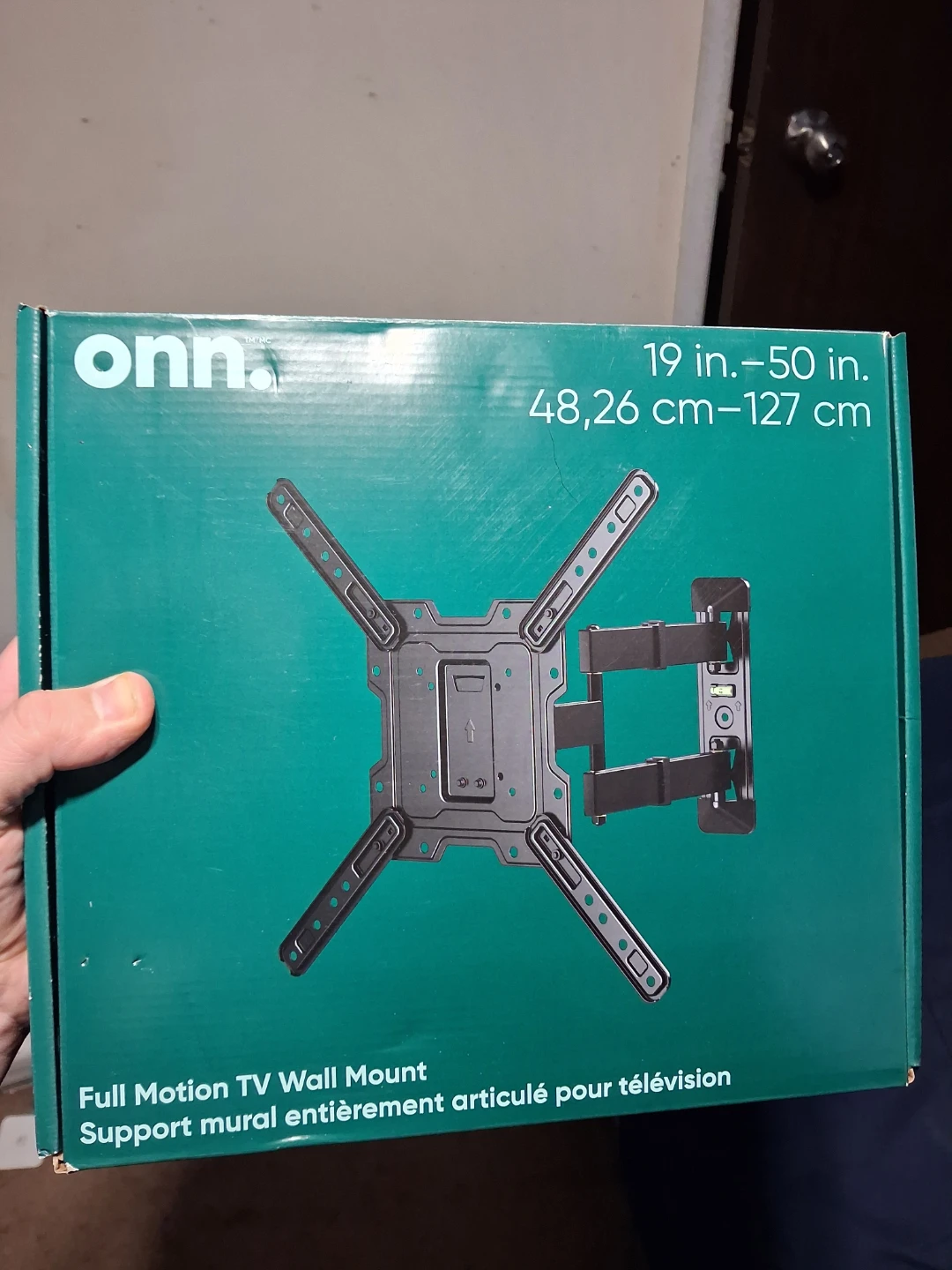 Onn. Full Motion TV Wall Mount