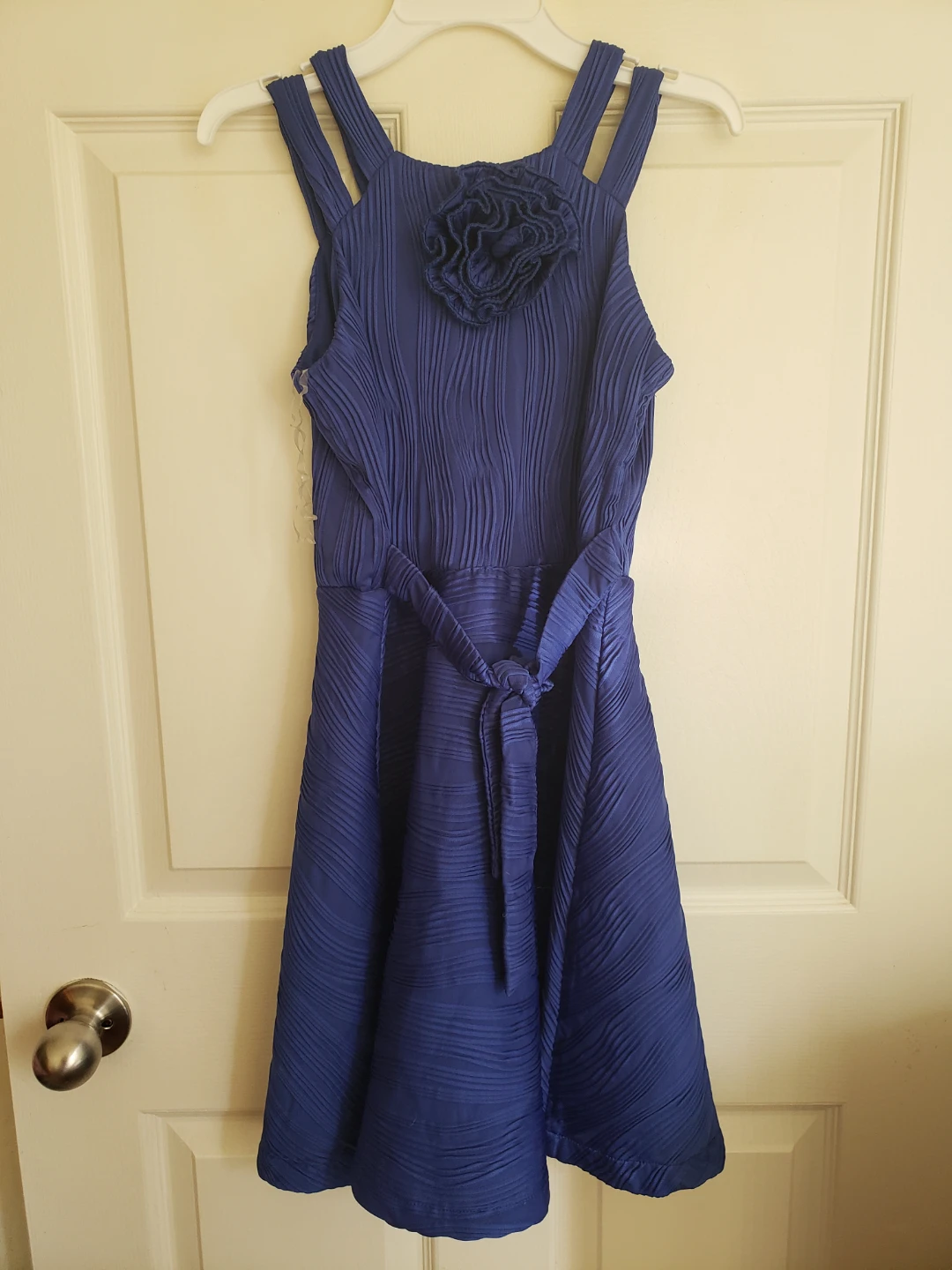 Iris & Ivy Blue Pleated Dress Size 16