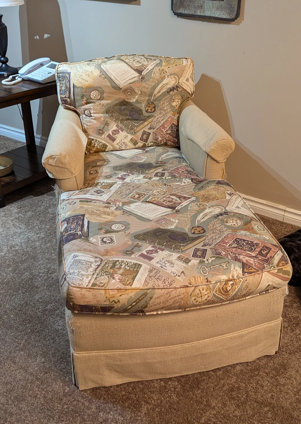 Vintage Ethan Allan Chaise - photo 2