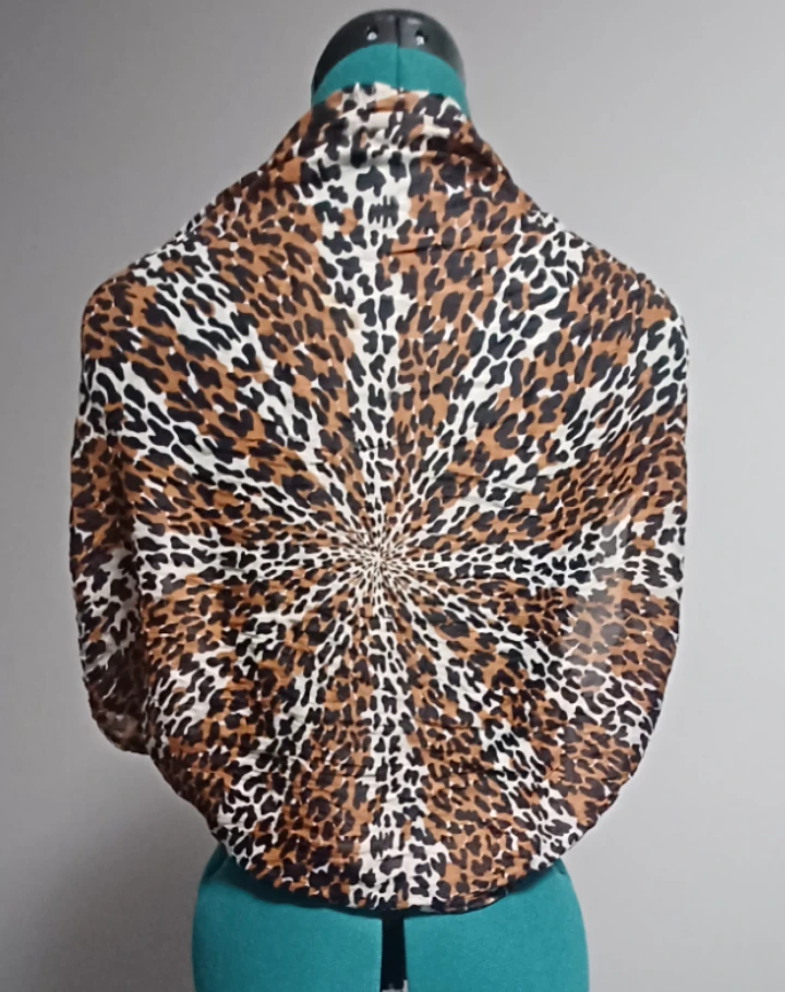 Leopard Print Sheer Bolero Shrug