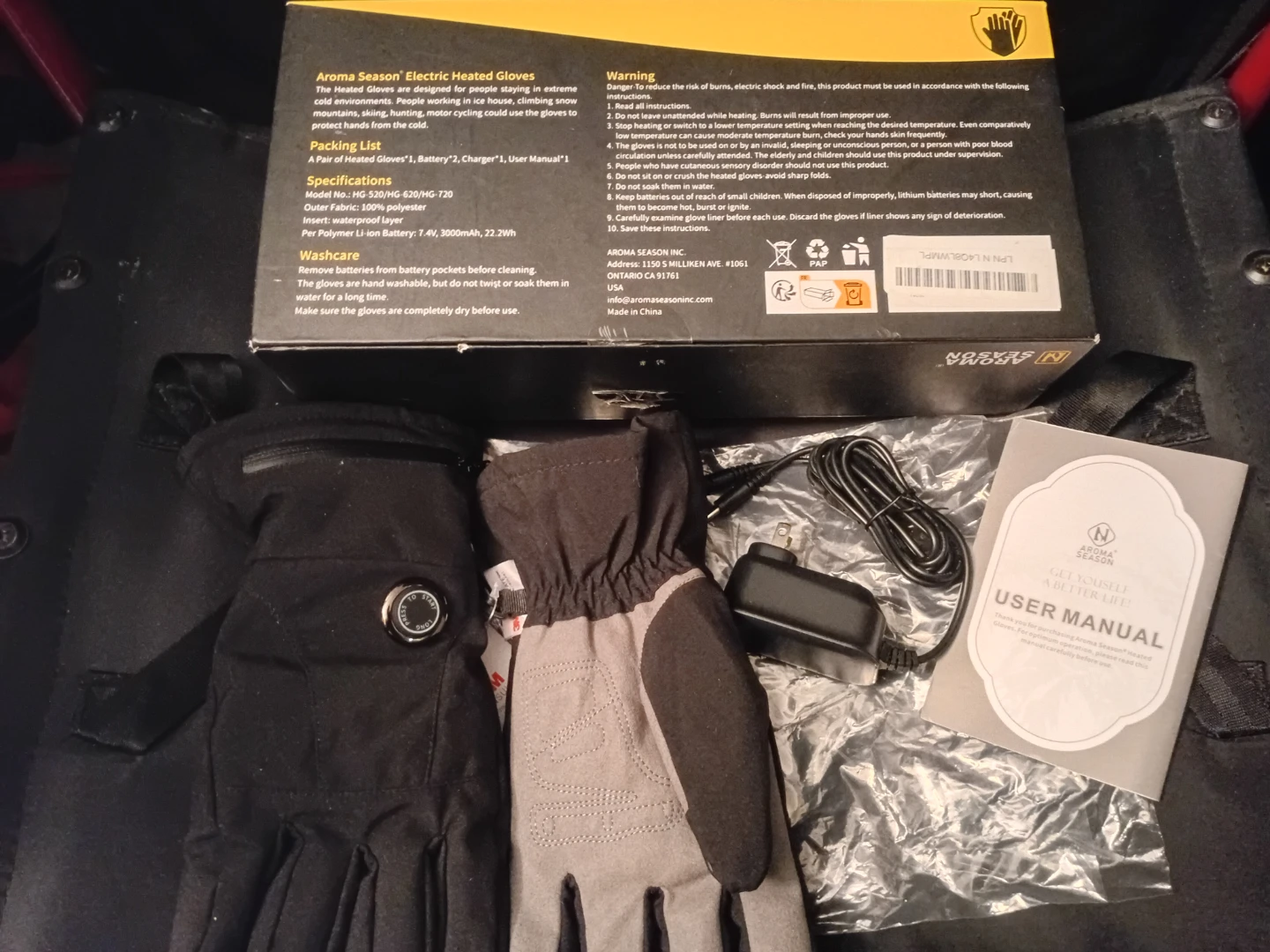 🏆" NEW!  Aroma Season Electric Heated Gloves - photo 4