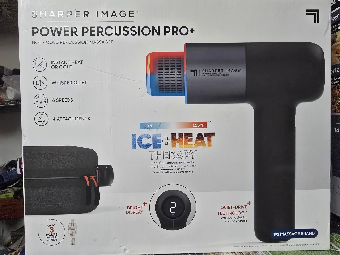 Sharper Image Power Percussion Pro+ Hot + Cold Massager - photo 2