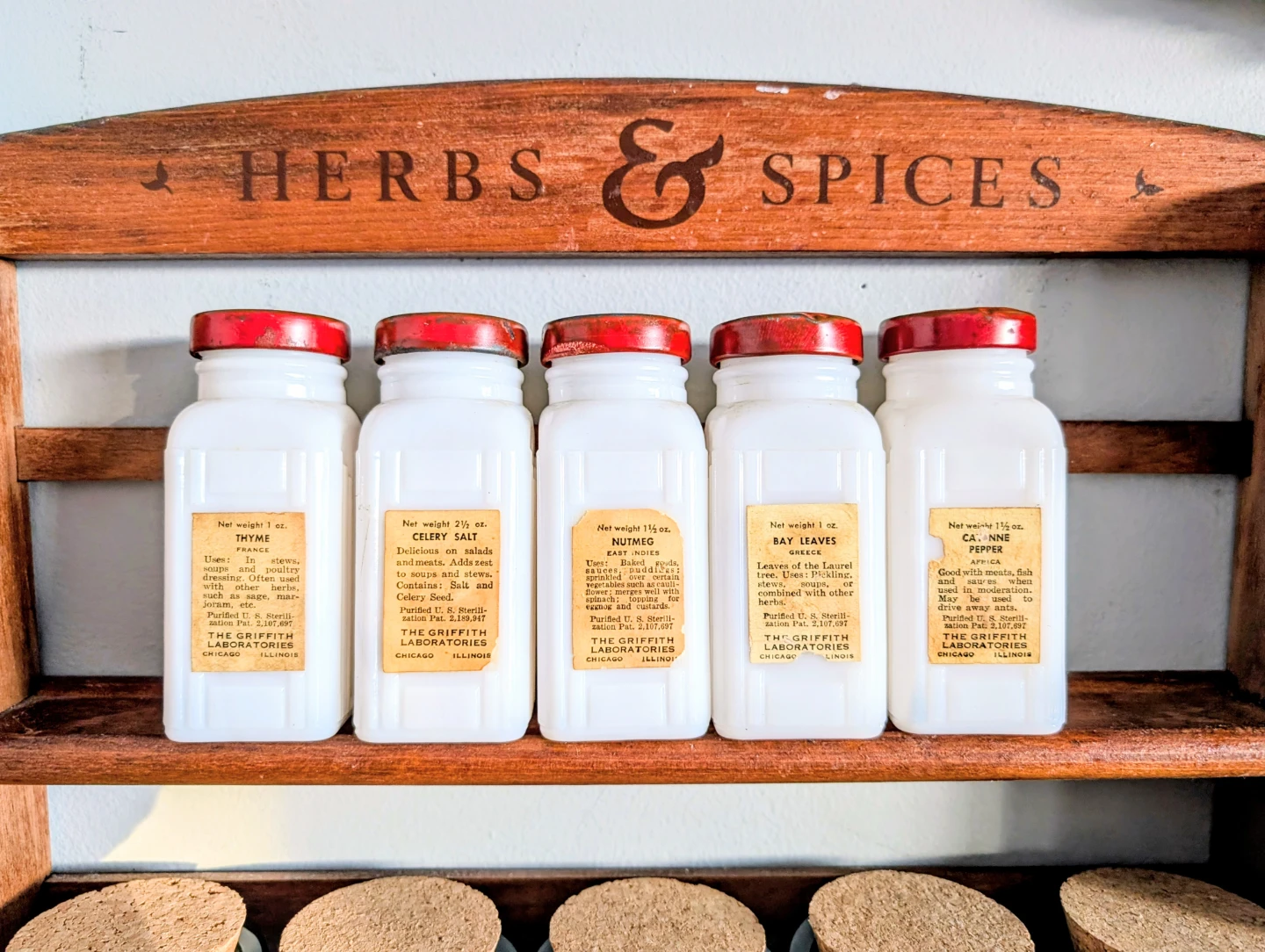 Griffiths Vintage Spice Jars Set of 5 - photo 2