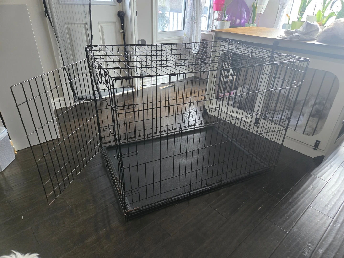 Wire Dog Crate with Tray - photo 2