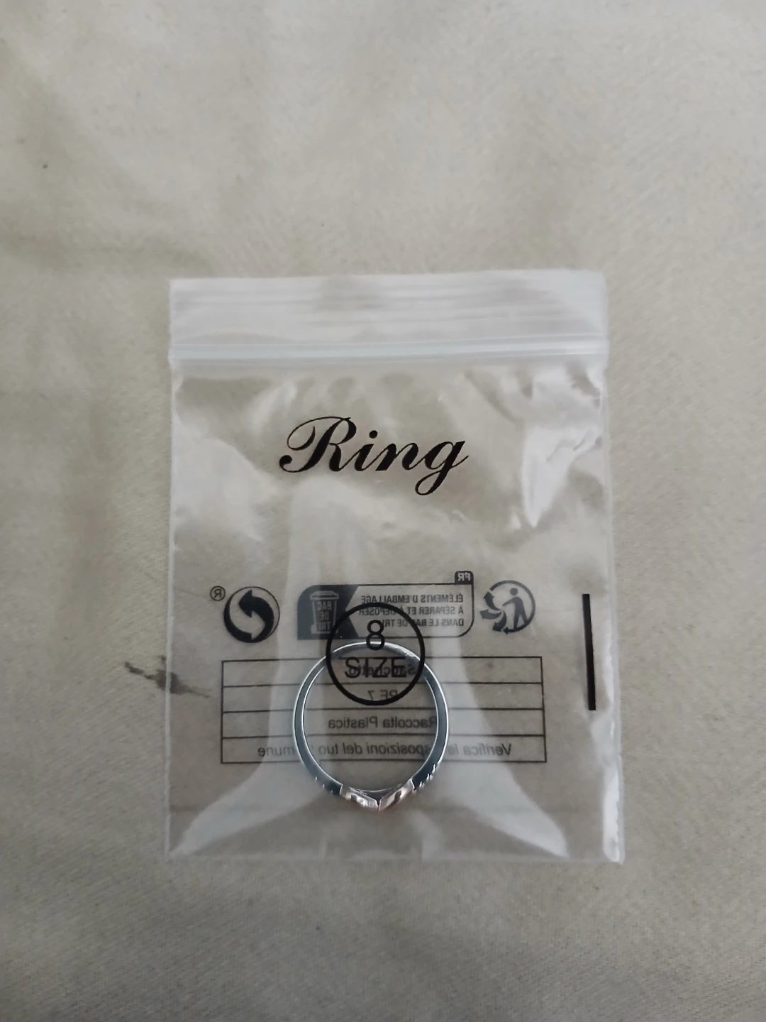 925 Silver Ring With 18K Rose Gold Plated Infinity Symbol - photo 3