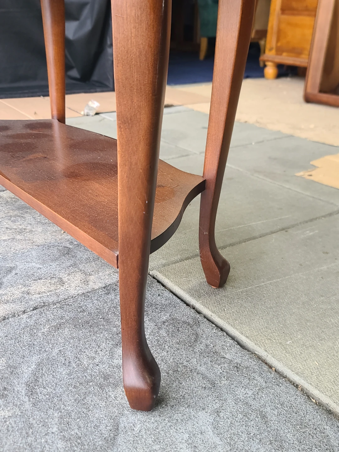 Wooden Console Table with Shelf - photo 4