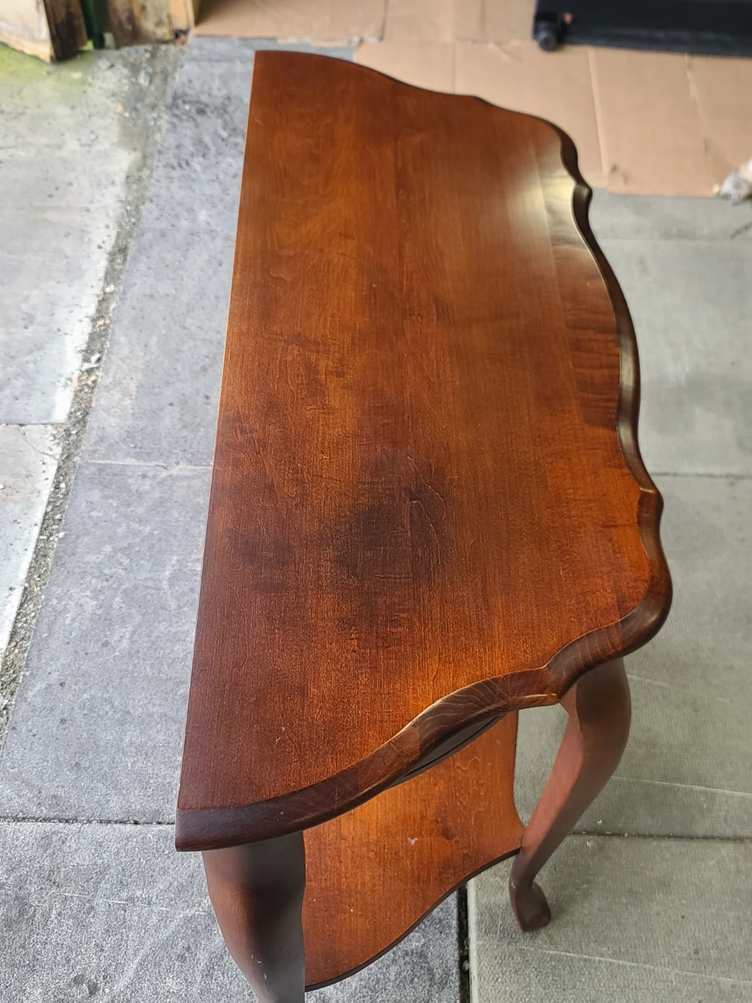 Wooden Console Table with Shelf - photo 5