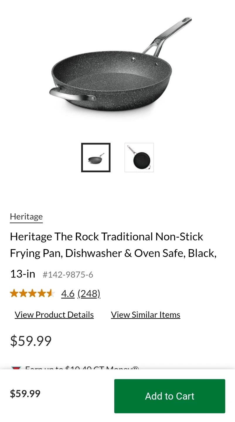 Heritage The Rock Traditional Non-Stick Frying Pan, 13-in - photo 5