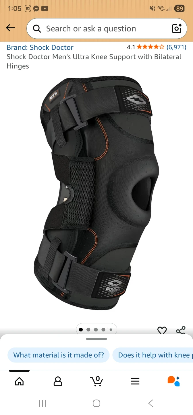 Shock Doctor Ultra Knee Support X-Large Black - photo 3