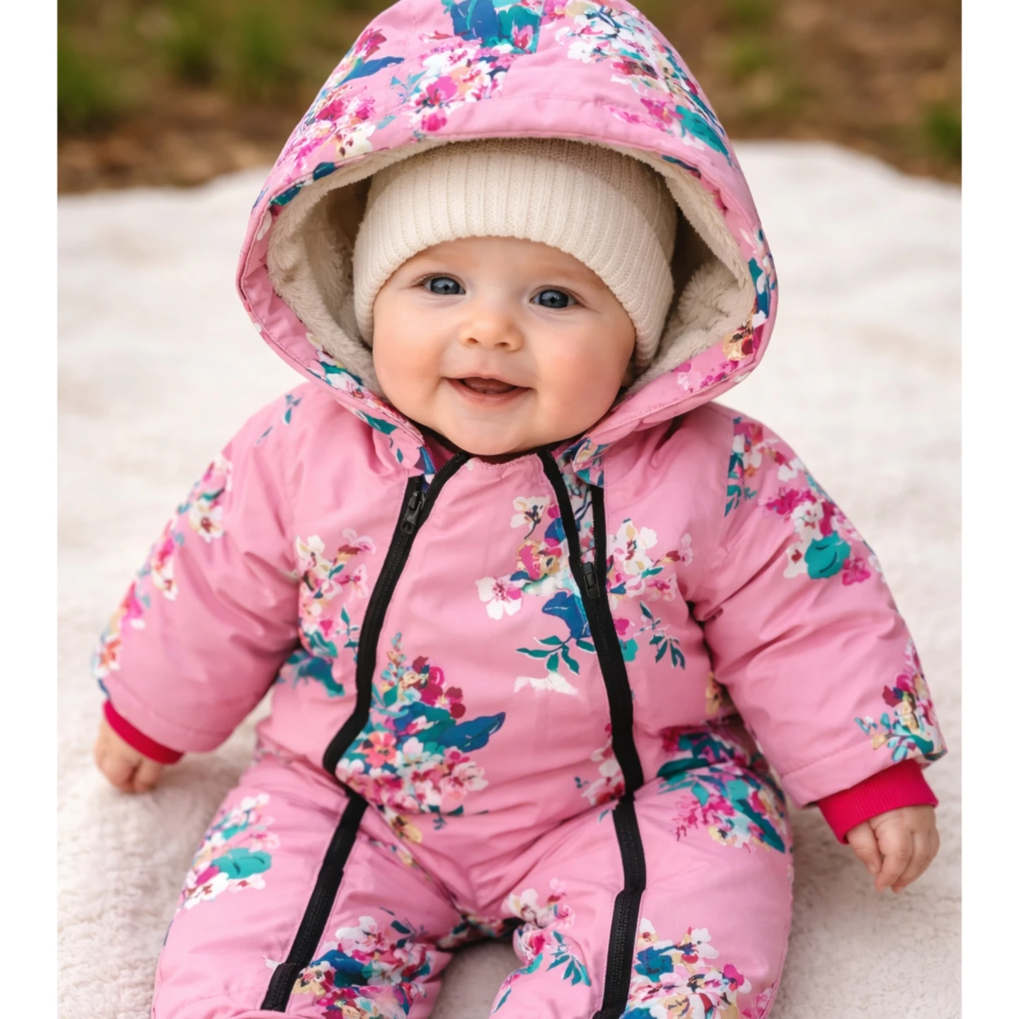 Joules Frostaway Waterproof Snowsuit - Chatsworth Pink