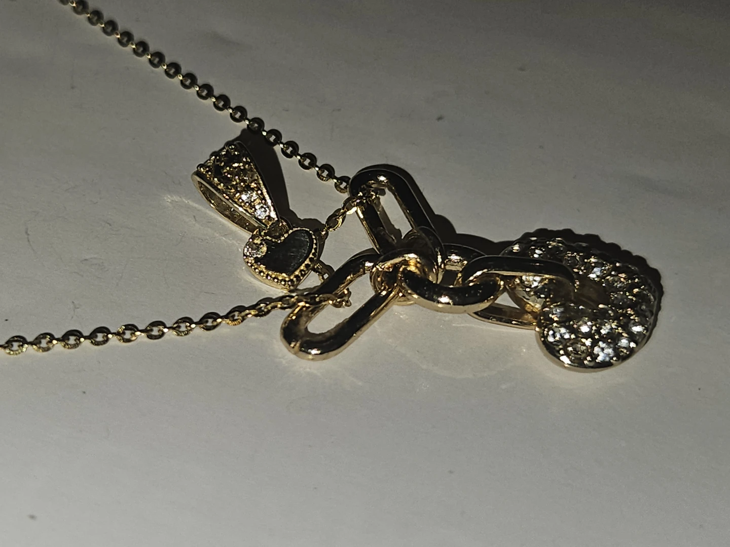 24k Gold plated Necklace with 24k solid gold pendant - photo 3