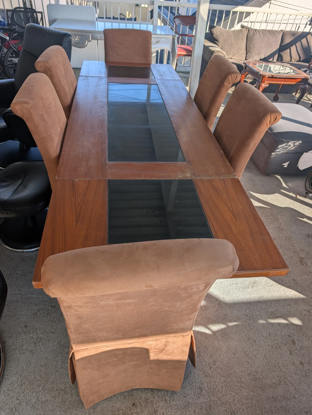 Wood Dining Table with 6 Chairs - photo 3