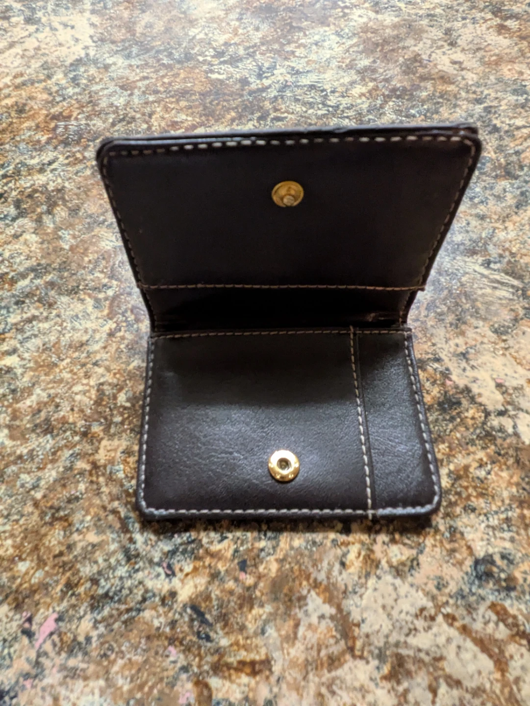 Brown Leather Business Card Holder 🧡 - photo 2