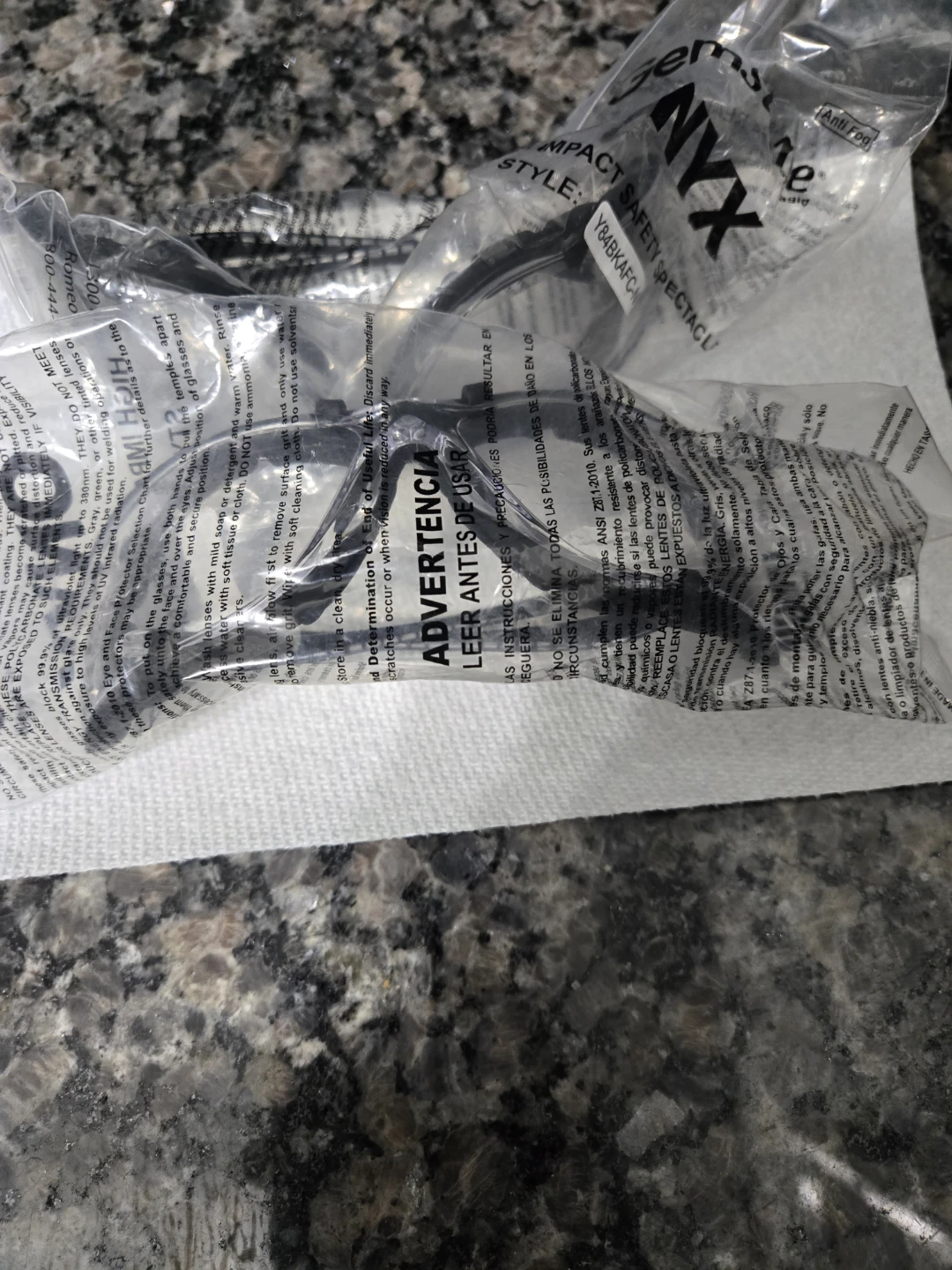 Safety glasses and face shield all for $10