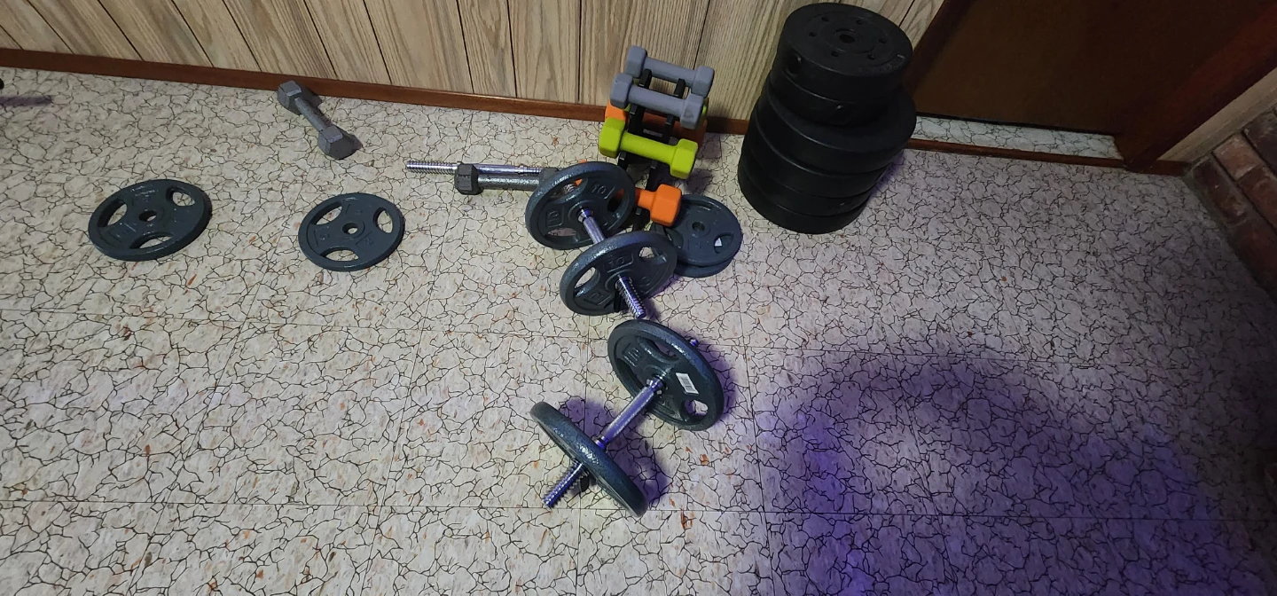 Adjustable Dumbbell Set with Weight Plates