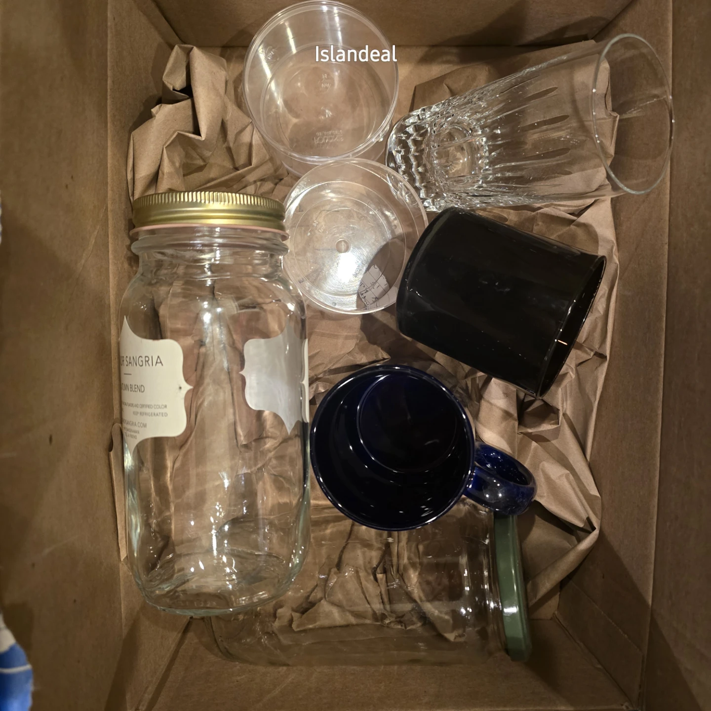 Glassware Set with Jar, Mug, and Tumbler