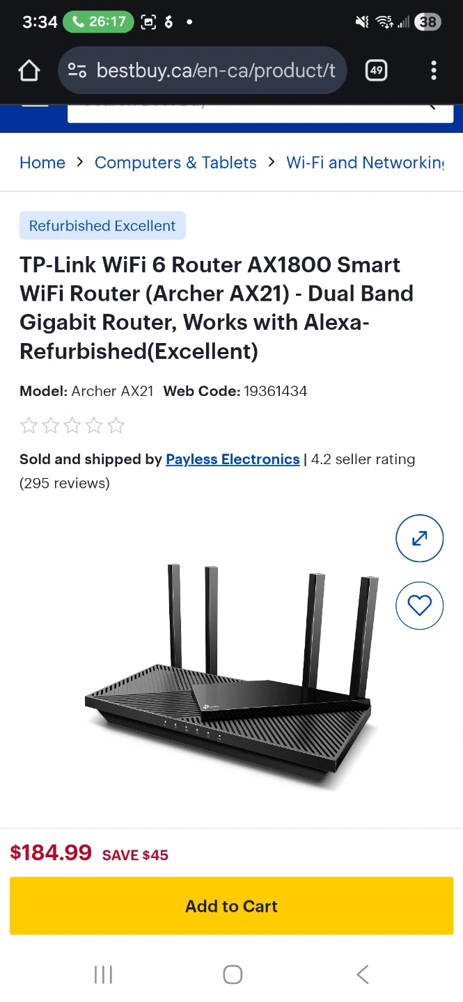 TP-Link Archer AX21 AX1800 Dual Band Wi-Fi 6 Router - photo 2