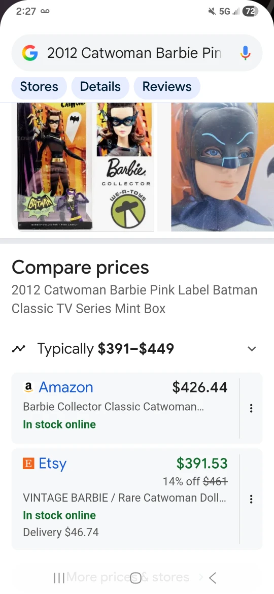 🏆Barbie Collector Batman & Catwoman Classic TV Series Dolls - photo 3