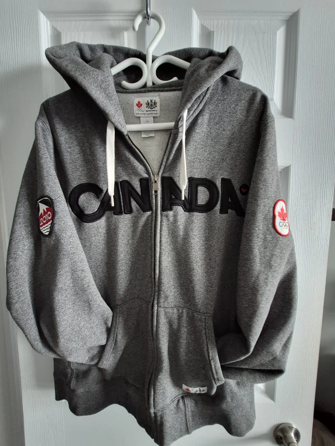 Men's Grey Canada 2010 Olympic Zip-Up Hoodie