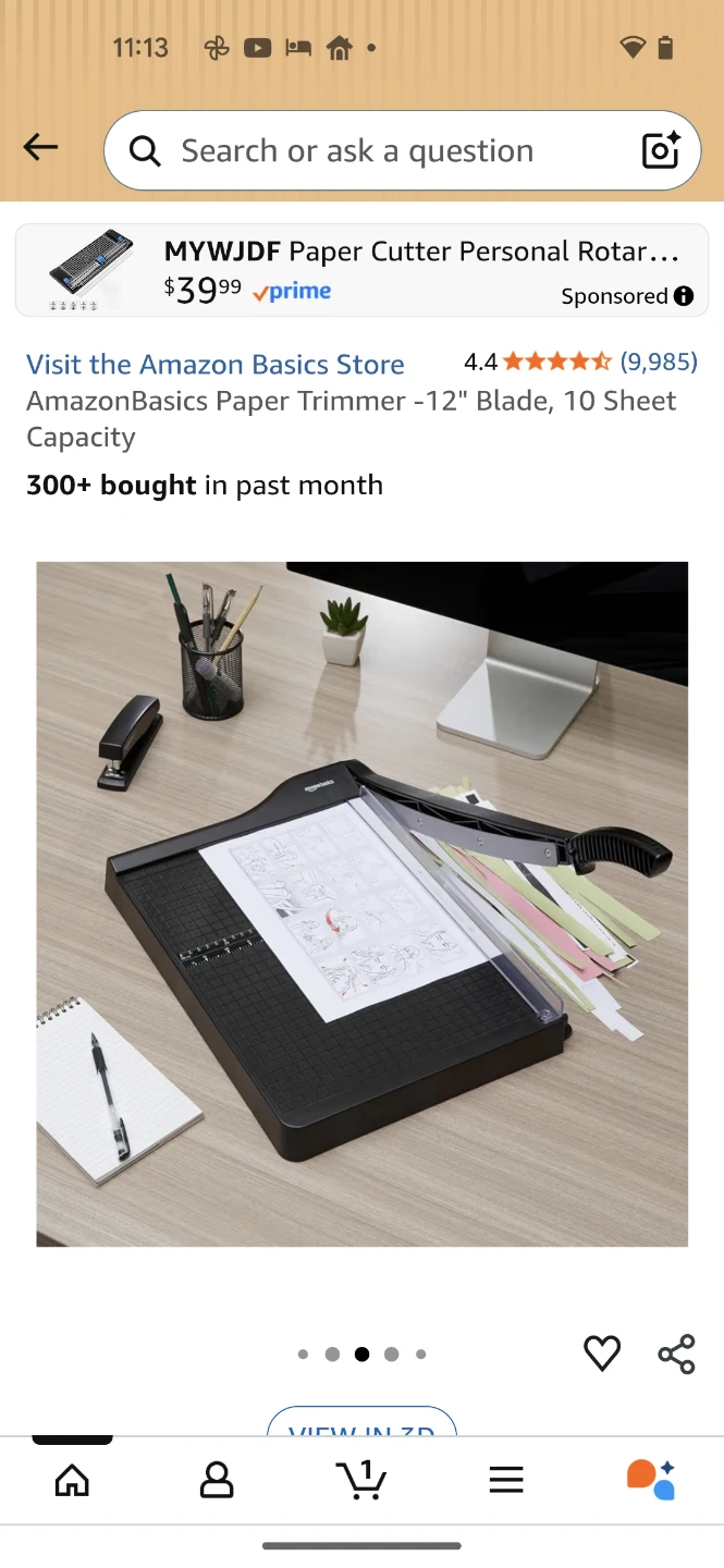 Amazon Basics Paper Trimmer - photo 2