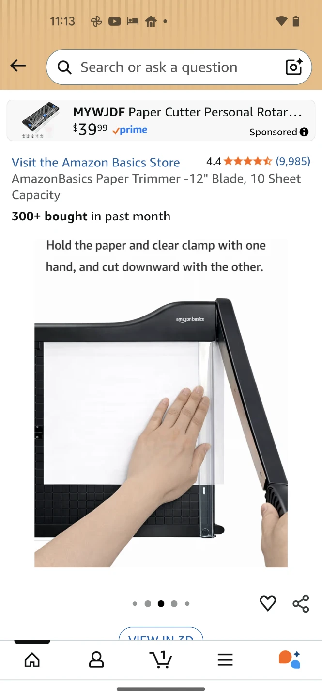 Amazon Basics Paper Trimmer - photo 3