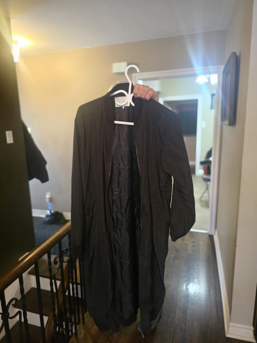 Oak + Fort Black Bomber Jacket