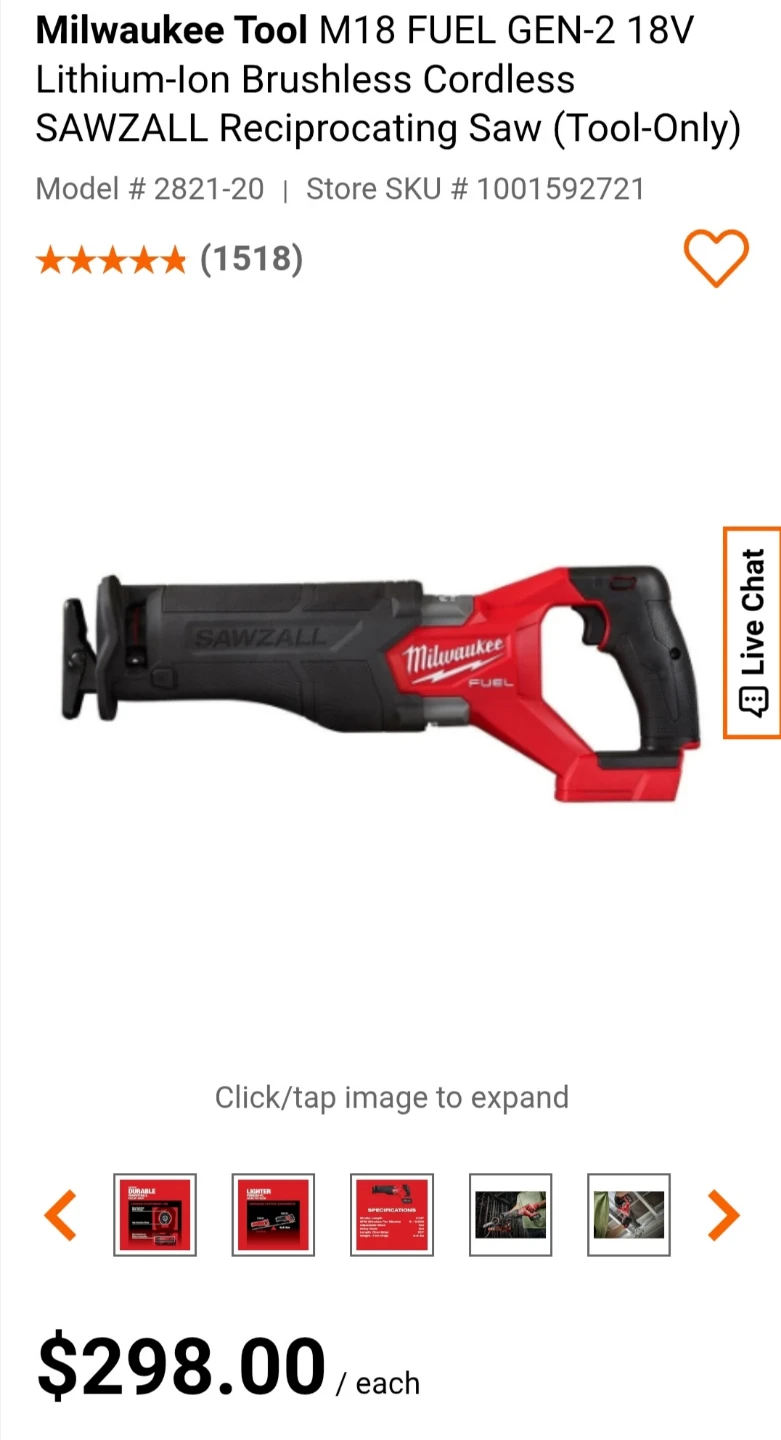 Milwaukee M18 FUEL Reciprocating Saw (Tool-Only) - photo 3