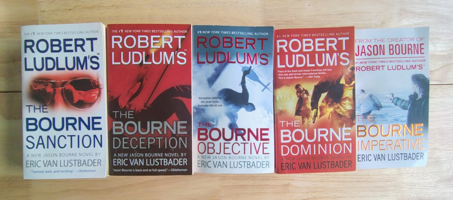 Set of 5 Robert Ludlum's Bourne Series Books