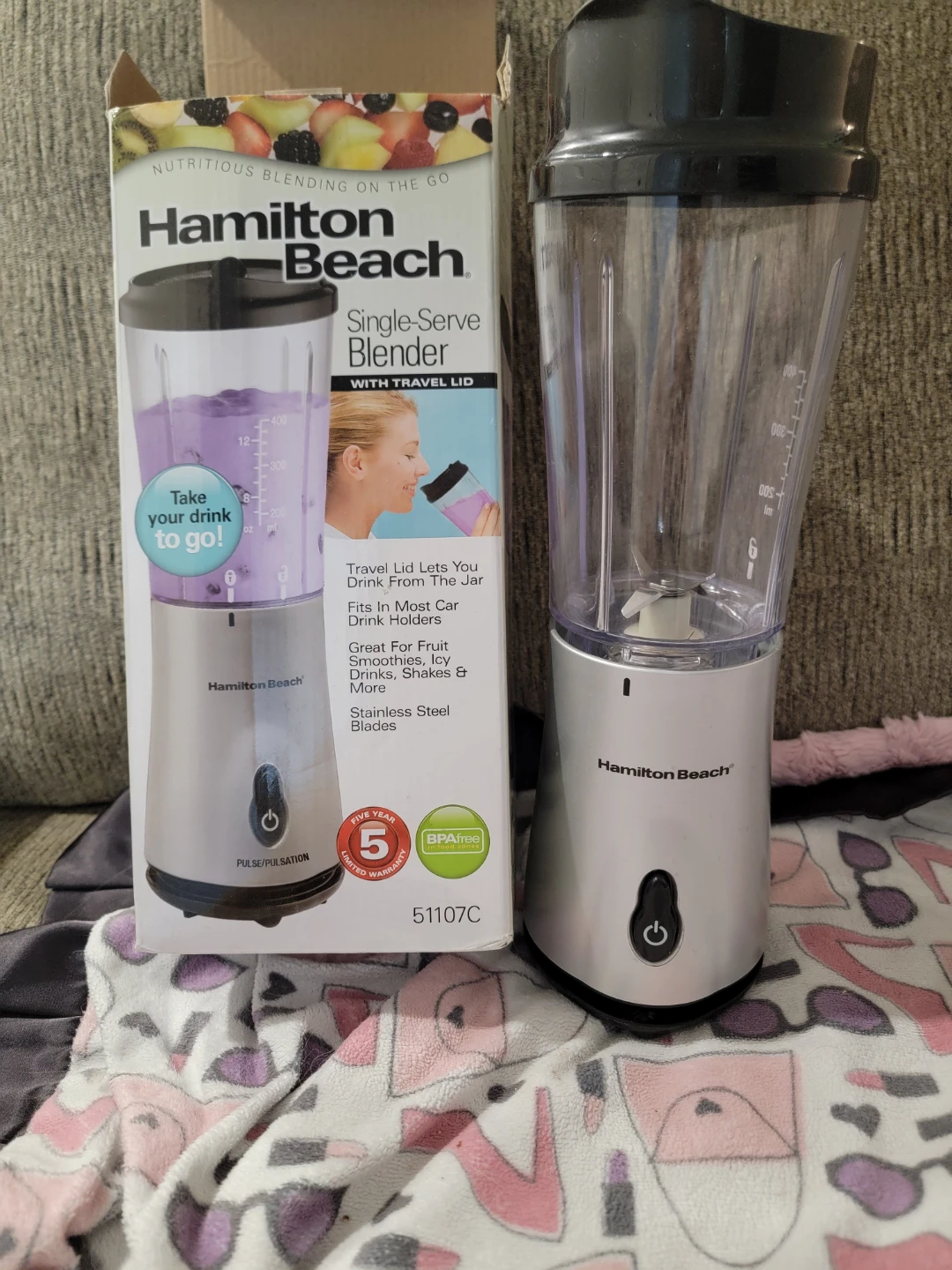 Hamilton Beach Single-Serve Blender with Travel Lid - photo 2