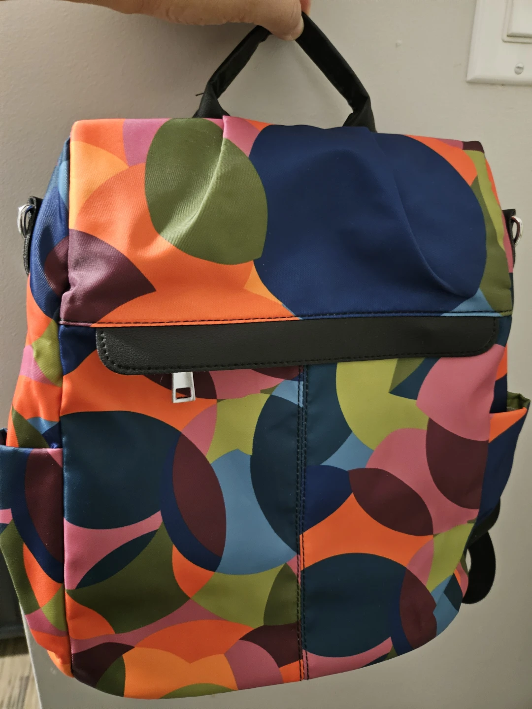 🌱Colourful Geometric Print Backpack - photo 3