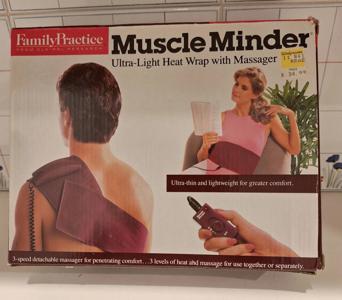 REDUCED Heat Wrap with Massager