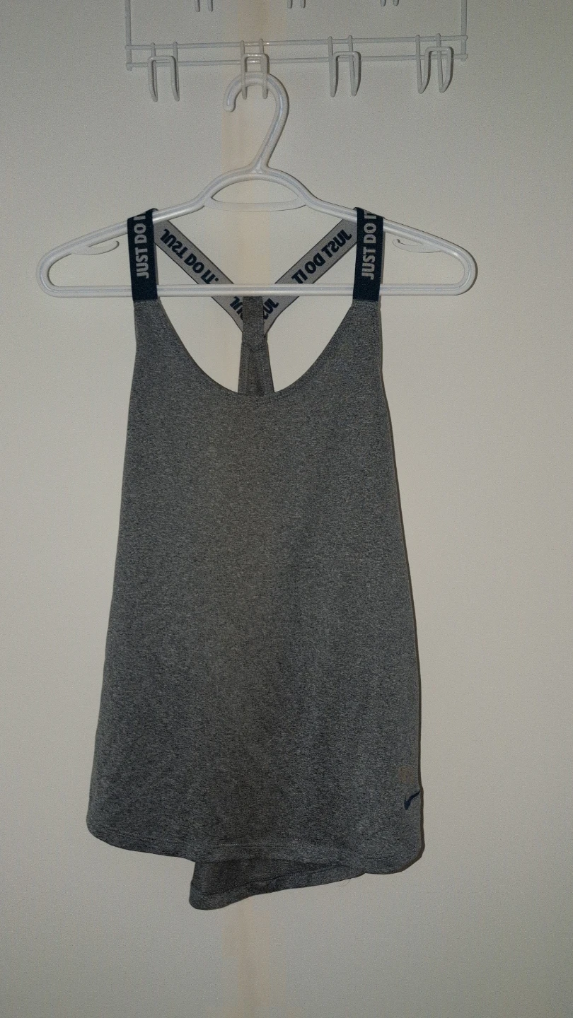 Nike Women's Blue-Grey Tank Top