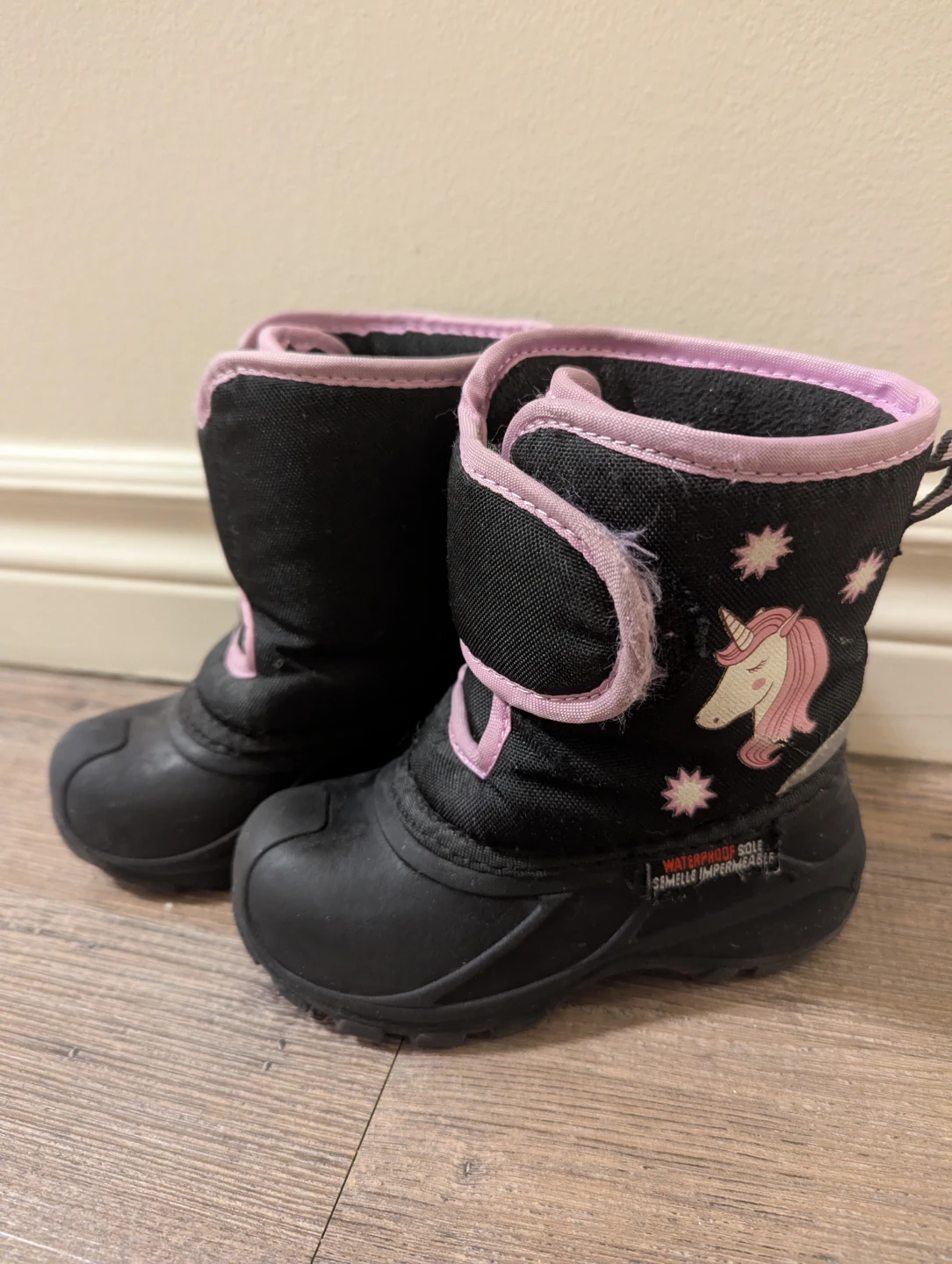 Kids Unicorn Winter Boots - Size 8