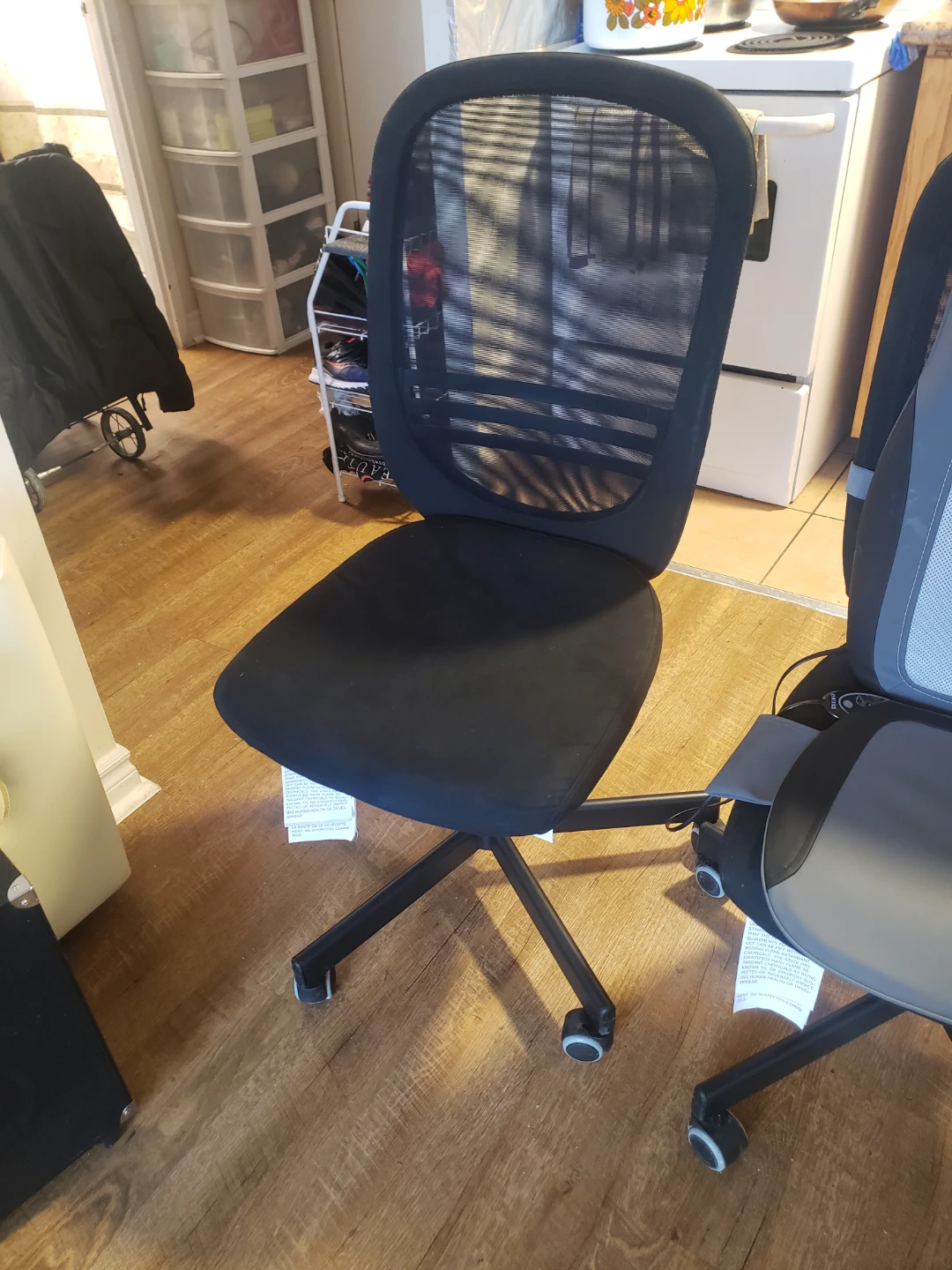 Black Mesh Office Chairs (Set of 2) - photo 5