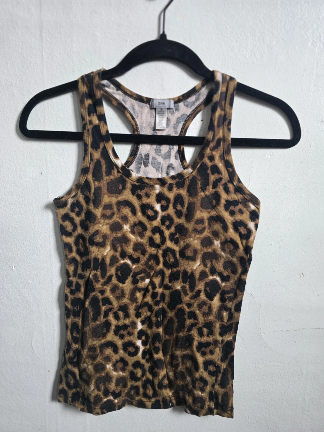 DIVA Leopard Print Racerback Tank Top - photo 2