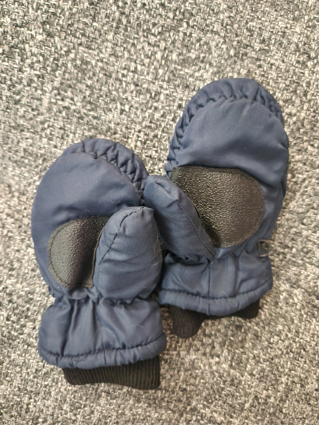 Navy Blue Winter Mittens-Toddler Kids - photo 2