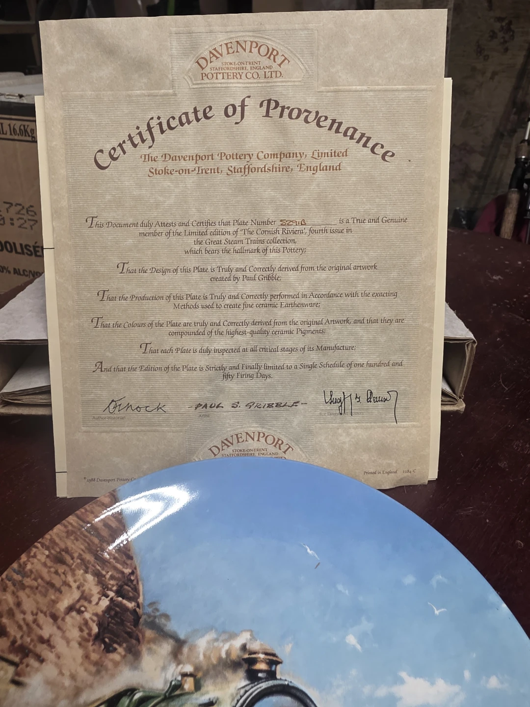 Davenport "The Cornish Riviera" Limited Edition Plate - photo 2